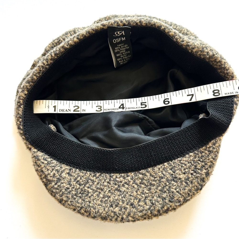 SFA Saks Fifth Avenue Brown-tone Newsboy Cap - Picture 6 of 8